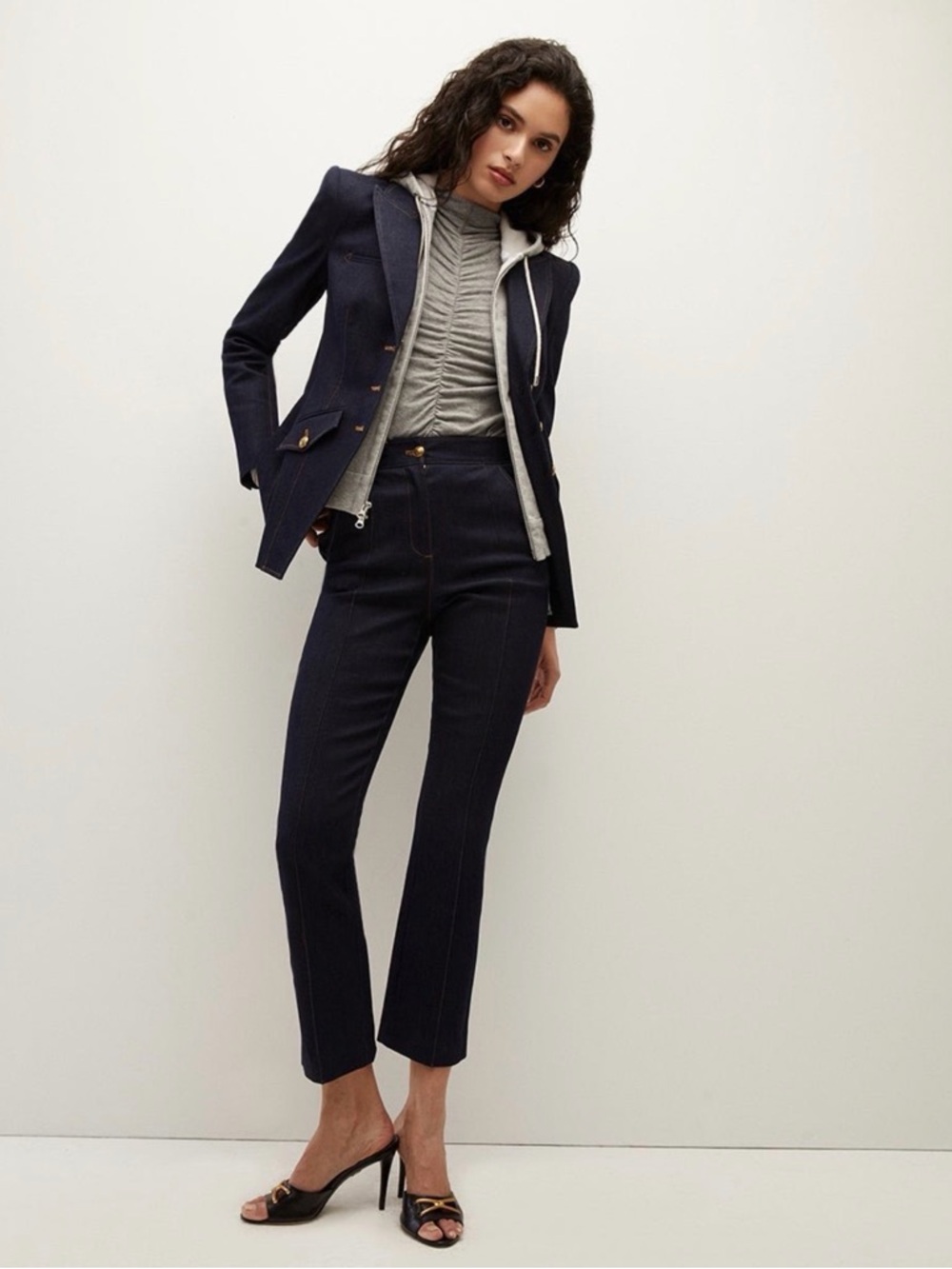 Veronica Beard Dark Navy Pant